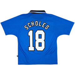 Scholes #18 Retro Manchester United Third Jersey 1996/98