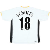 Scholes #18 Retro Manchester United Away Jersey 2006/08