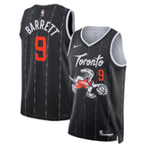 Unisex Toronto Raptors RJ Barrett #9 Black 2025/26 Swingman Jersey - City Edition