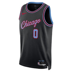 Unisex Chicago Bulls Coby White #0 Black 2025/26 Swingman Jersey - City Edition