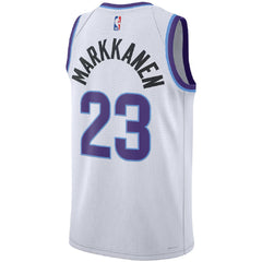 Unisex Utah Jazz Lauri Markkanen #23 White Swingman Jersey - Association Edition