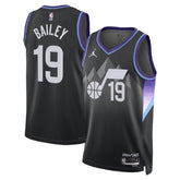 Unisex Utah Jazz Ace Bailey #19 Black Swingman Jersey - Statement Edition