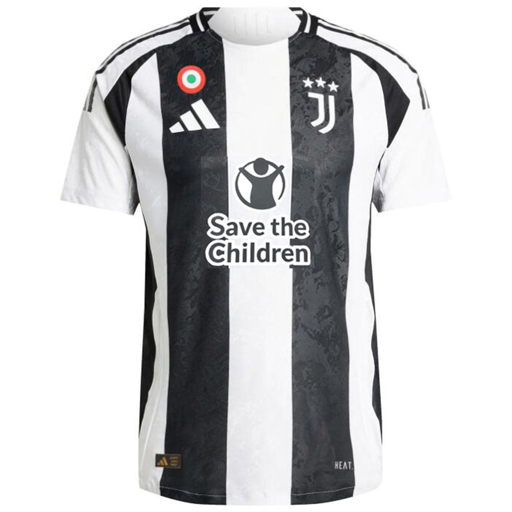 Juventus Home Save Children Sponsor Match Jersey Player Version
