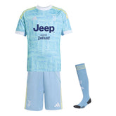 Kids Juventus Away Jersey Full Kit 2025/26