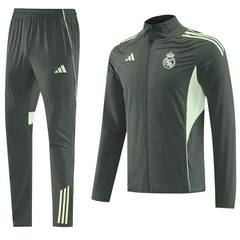 Real Madrid Training Tracksuit Kit(Jacket+Pants) Green 2025/26