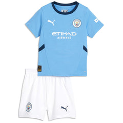 Kids Manchester City Home Jersey Kit