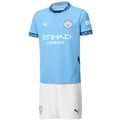Kids Manchester City Home Jersey Kit