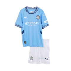 Kids Manchester City Home Jersey Kit