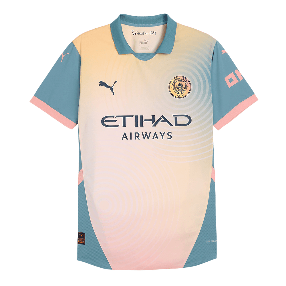Manchester City Definitely City Fourth Match Jersey Player Version