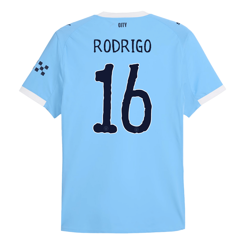 RODRIGO #16 Manchester City Home Match Jersey Player Version 2025/26 - Club World Cup