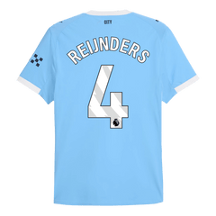 REIJNDERS #4 Manchester City Home Match Jersey Player Version 2025/26