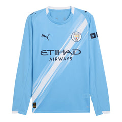 Manchester City Home Long Sleeve Jersey 2025/26
