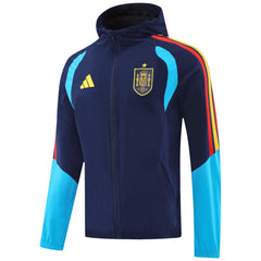 Spain Windbreaker Hoodie Jacket Navy 2026