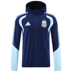 Argentina Windbreaker Hoodie Jacket Navy 2026