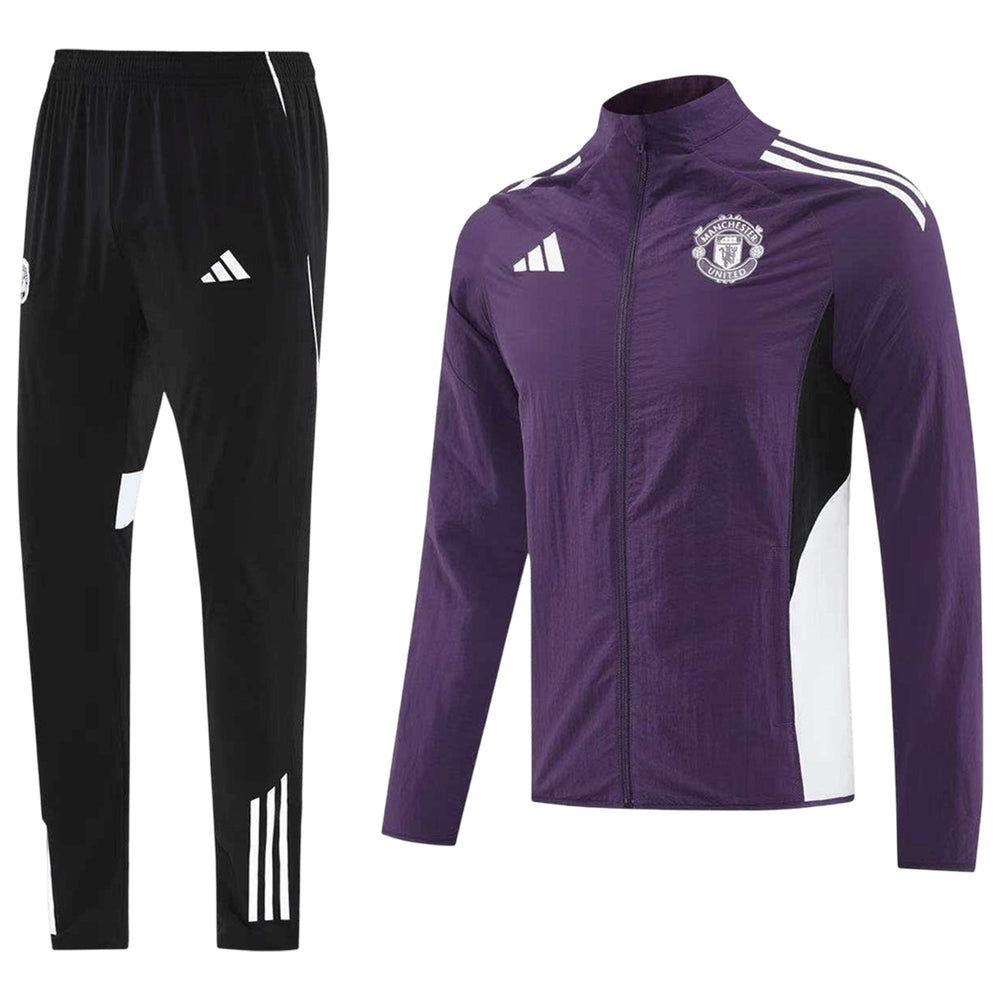 Manchester United Windbreaker Kit(Jacket+Pants) Purple 2025/26