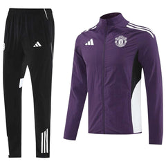 Manchester United Windbreaker Kit(Jacket+Pants) Purple 2025/26