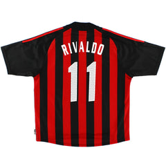RIVALDO #10 Retro AC Milan Home Jersey 2002/03