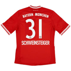 Schweinsteiger #31 Retro Bayern Munich Home Jersey 2013/14