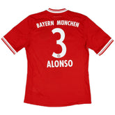 ALONSO #3 Retro Bayern Munich Home Jersey 2013/14