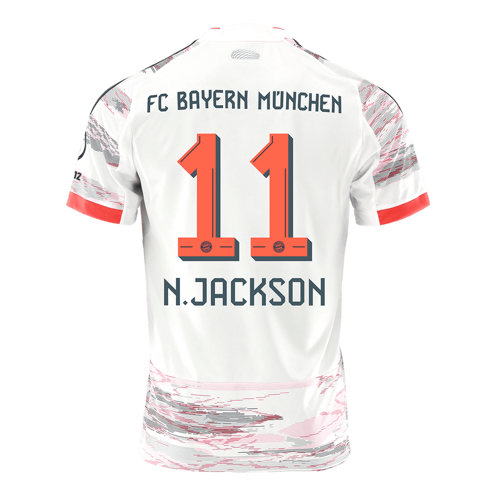 N.JACKSON #11 Bayern Munich Away Jersey 2025/26