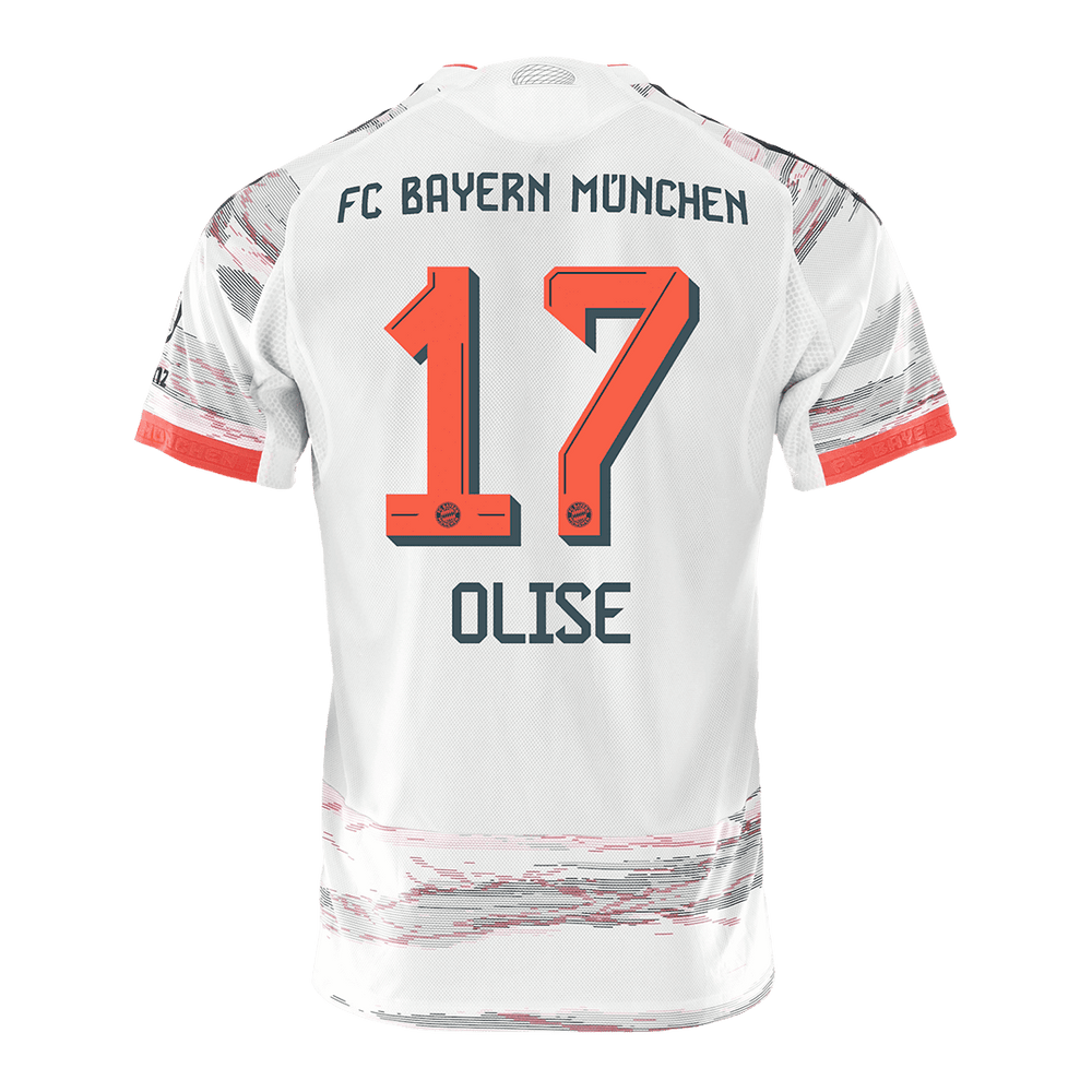 OLISE #17 Bayern Munich Away Match Jersey Player Version 2025/26