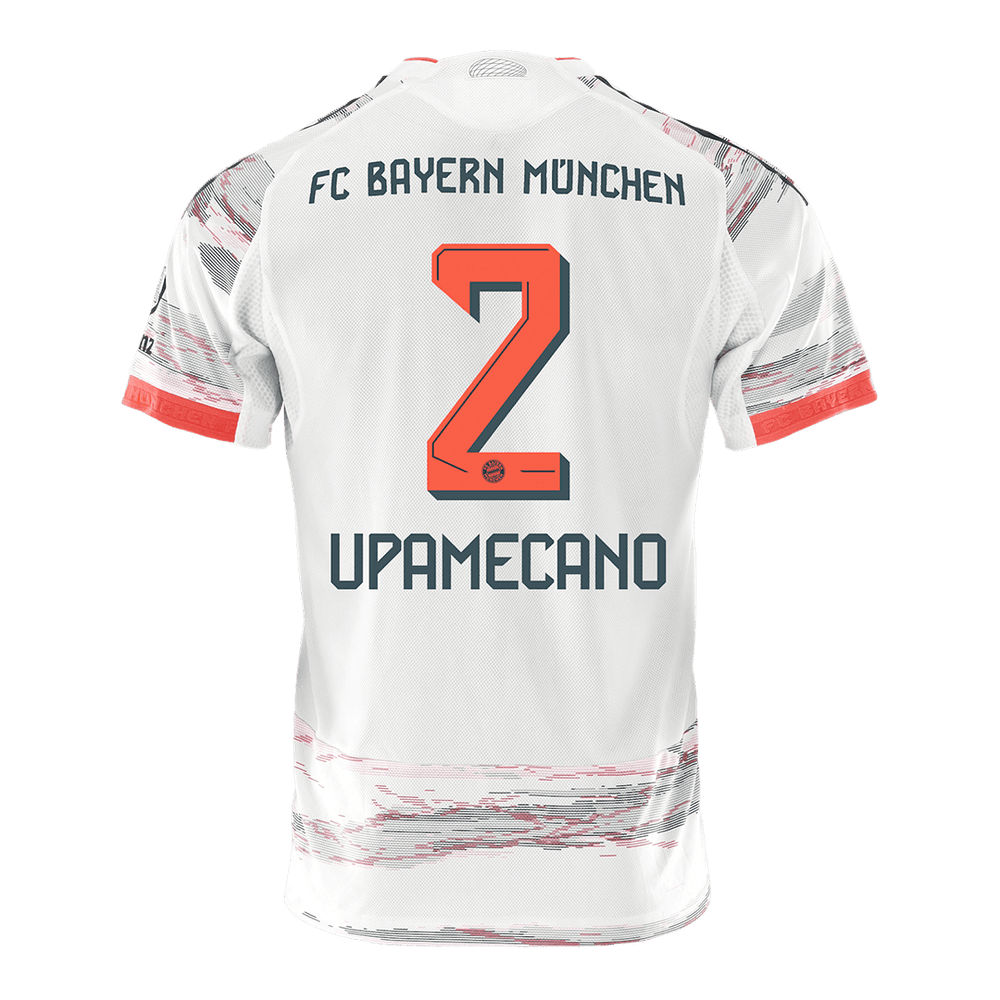 UPAMECANO #2 Bayern Munich Away Match Jersey Player Version 2025/26