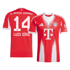 LUIS DÍAZ #14 Bayern Munich Home Jersey 2025/26