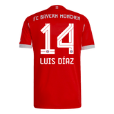 LUIS DÍAZ #14 Bayern Munich Home Match Jersey Player Version 2025/26