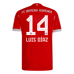 LUIS DÍAZ #14 Bayern Munich Home Match Jersey Player Version 2025/26