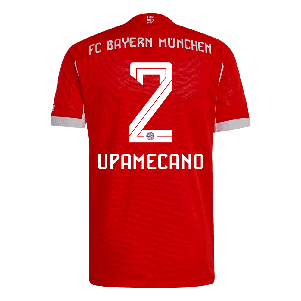 UPAMECANO #2 Bayern Munich Home Match Jersey Player Version 2025/26