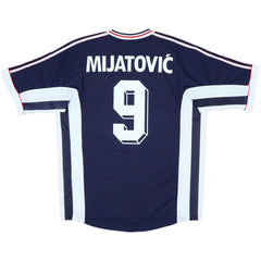 Mijatović #9 Retro Yugoslavia Home Jersey World Cup 1998