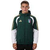 Italy Windbreaker Hoodie Jacket Green 2026