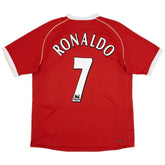 Ronaldo #7 Retro Manchester United Home Jersey 2006/07