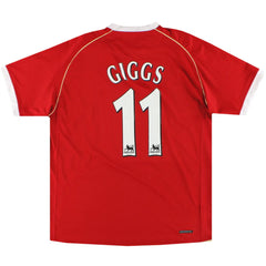 Giggs #11 Retro Manchester United Home Jersey 2006/07