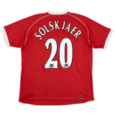 Solskjaer #20 Retro Manchester United Home Jersey 2006/07