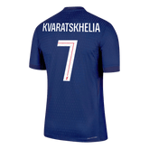 KVARATSKHELIA #7 PSG Home Match Jersey Player Version 2025/26
