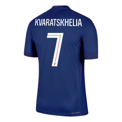 KVARATSKHELIA #7 PSG Home Match Jersey Player Version 2025/26