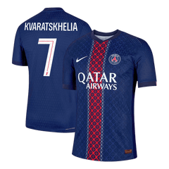 KVARATSKHELIA #7 PSG Home Match Jersey Player Version 2025/26