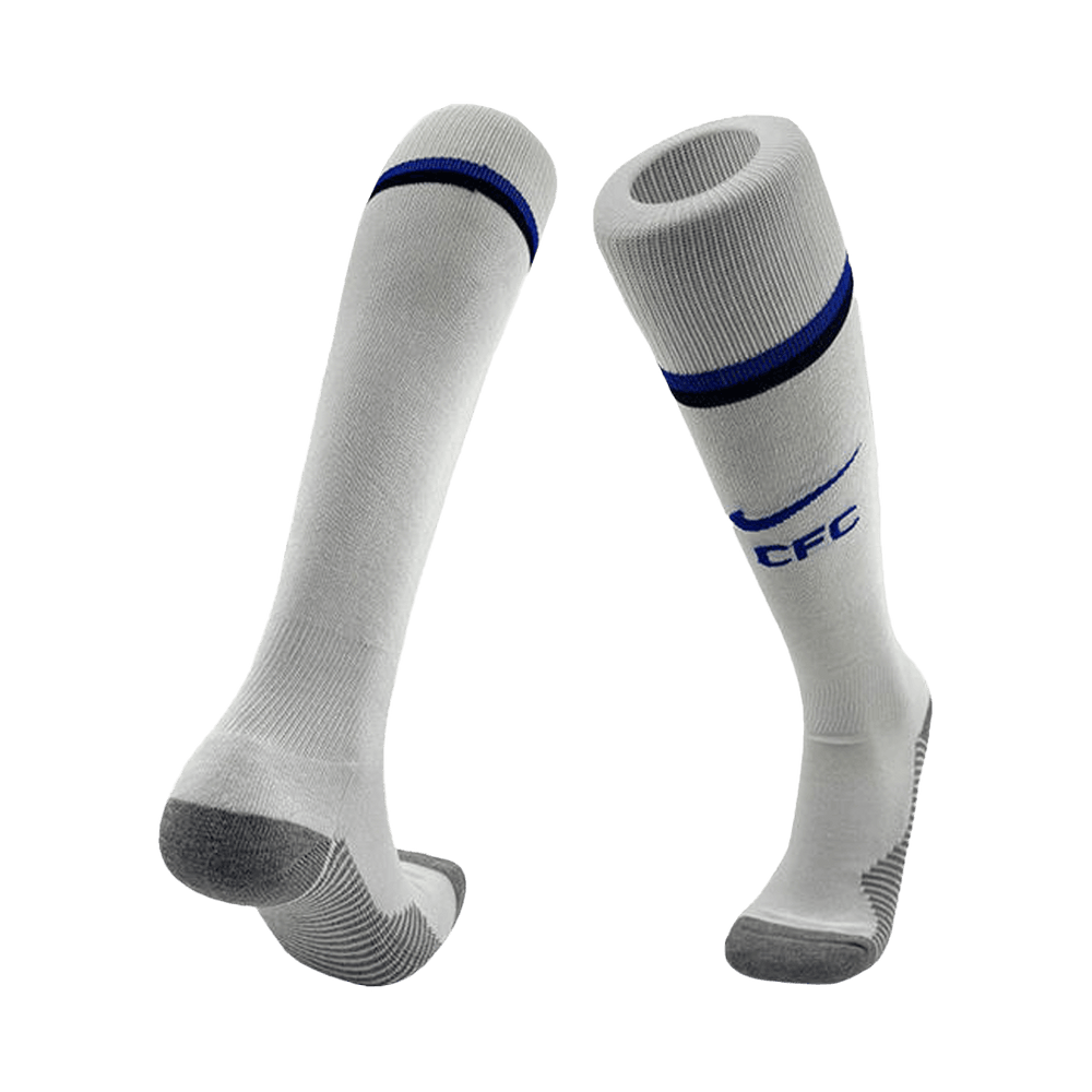 Chelsea Home Soccer Socks - White 2025/26