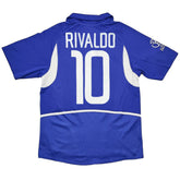 Rivaldo #10 Retro Brazil Away Jersey World Cup 2002