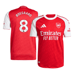 ØDEGAARD #8 Arsenal Home Match Jersey Player Version 2025/26