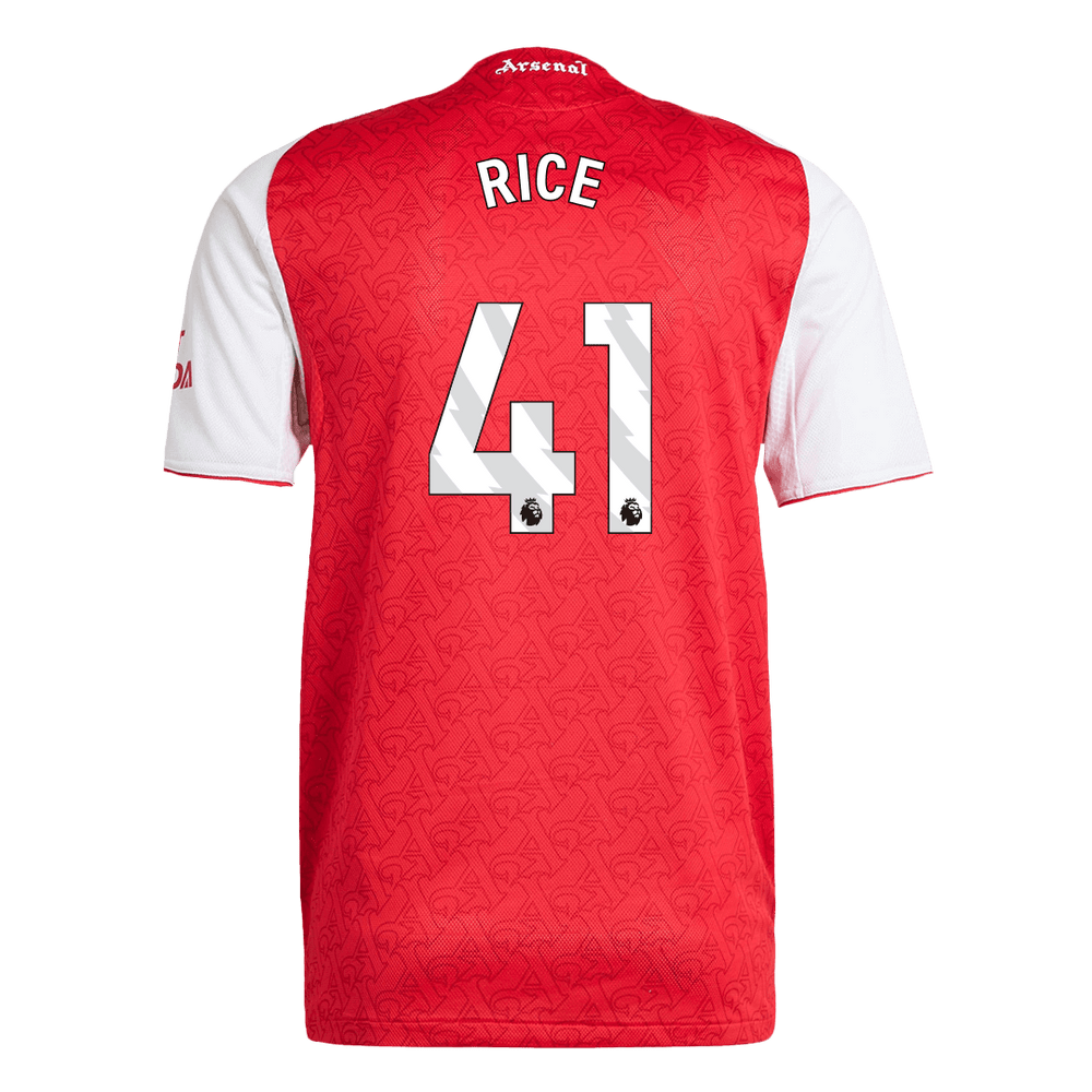 RICE #41 Arsenal Home Match Jersey Player Version 2025/26