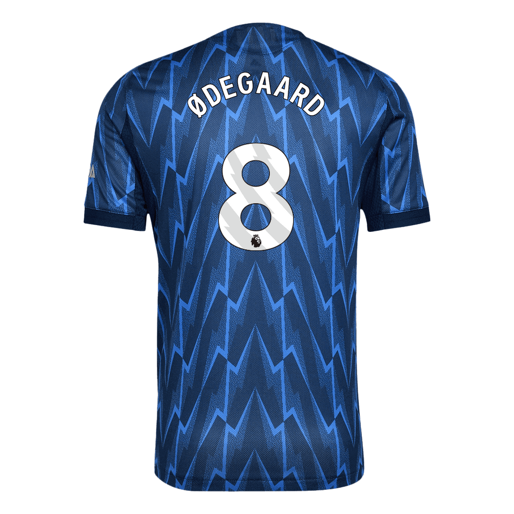 ØDEGAARD #8 Arsenal Away Match Jersey Player Version 2025/26