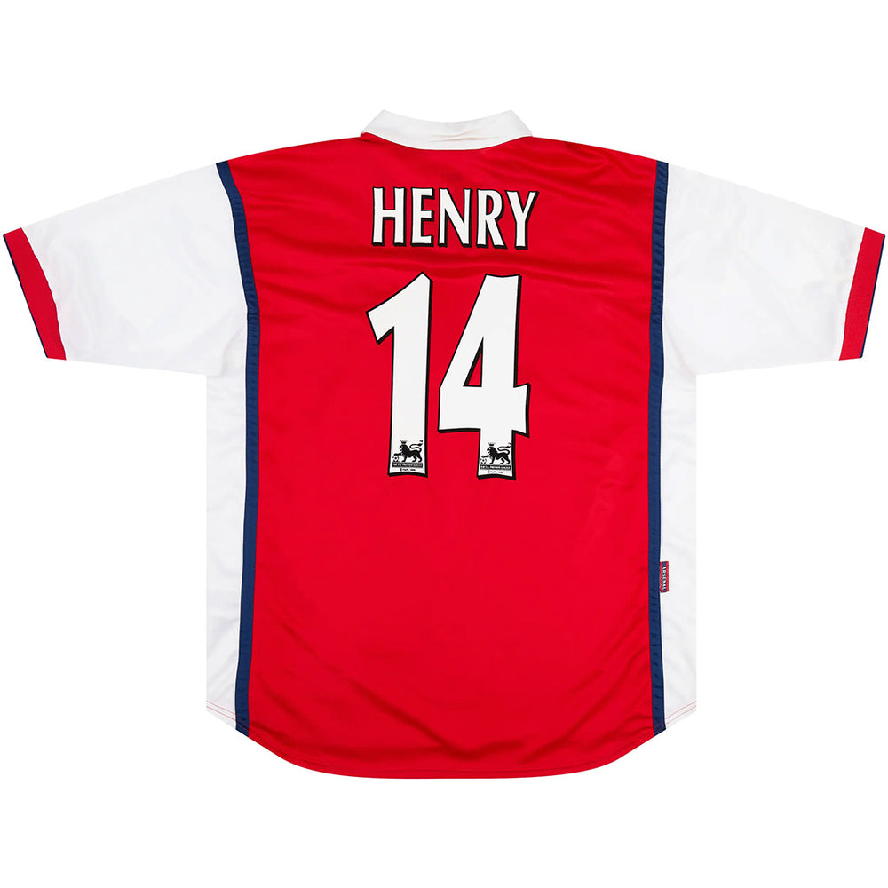 HENRY #14 Retro Arsenal Home Jersey 1998/99