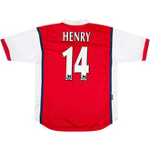 HENRY #14 Retro Arsenal Home Jersey 1998/99