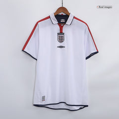 Beckham #7 Retro England Home Jersey Euro Cup 2004