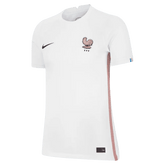 France Women's EC22 Away Soccer Jersey - White-Pink Glaze