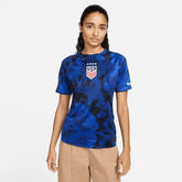 2022-23 USA Away Women 4 Star Soccer Jersey Bright Blue-White