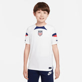 2022-23 USA Home Youth Soccer Jersey White-Loyal Blue