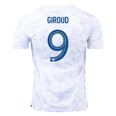 2022-23 France Women's Away Soccer Jersey - White Royal